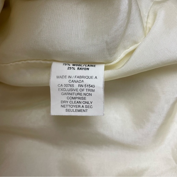 VINTAGE Wool Shacket Surrey Classics, Cream - Picture 7 of 11